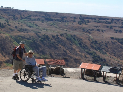 The Gamla National Park observation deck is accessable to all