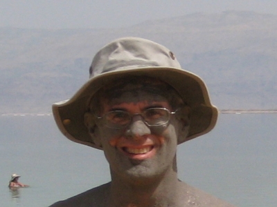 From personal experience, it washes off easily. Dead Sea mudbath