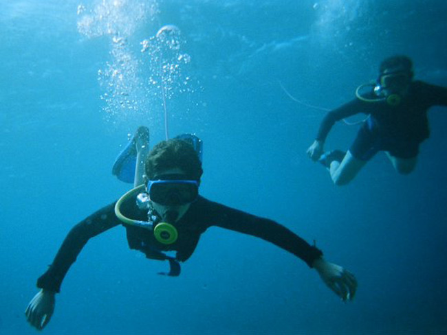 Snuba diving in Eilat